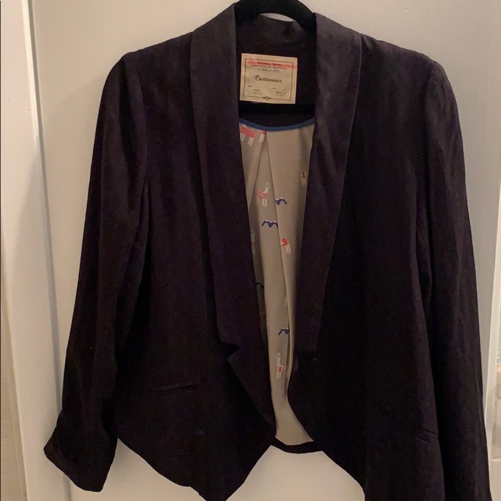 Anthropologie Black “Tuxedo” Blazer size XS